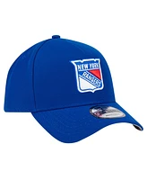 New Era Men's Blue New York Rangers Core A-Frame 9FORTY Adjustable Hat