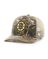 '47 Brand Men's Realtree Camo Boston Bruins Logo Trucker Adjustable Hat