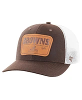 '47 Brand Men's Brown/White Cleveland Browns Thrash Trophy Flex Hat