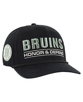 '47 Brand Men's Black Boston Bruins Oht Military Appreciation Homeland Honor and Defend Hitch Adjustable Hat