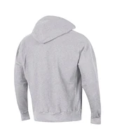 Champion Men's Gray Nebraska Huskers Vault Late Night Reverse Weave Pullover Hoodie