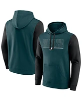 Fanatics Men's Midnight Green Philadelphia Eagles Big Tall Outline Pullover Hoodie