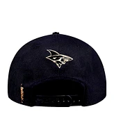 Pro Standard Men's Black San Jose Sharks Metallic Logo Pinch Front Adjustable Hat