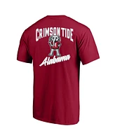 Fanatics Men's Crimson Alabama Crimson Tide Big Tall 2-Hit T-Shirt