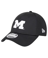 New Era Men's Black Michigan Wolverines Pivot 9FORTY Stretch-Snap Adjustable Hat