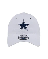 New Era Men's White Dallas Cowboys Main 9TWENTY Adjustable Hat