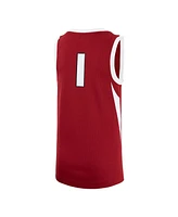 Nike Big Boys and Girls 1 Crimson Arkansas Razorbacks Replica Basketball Jersey