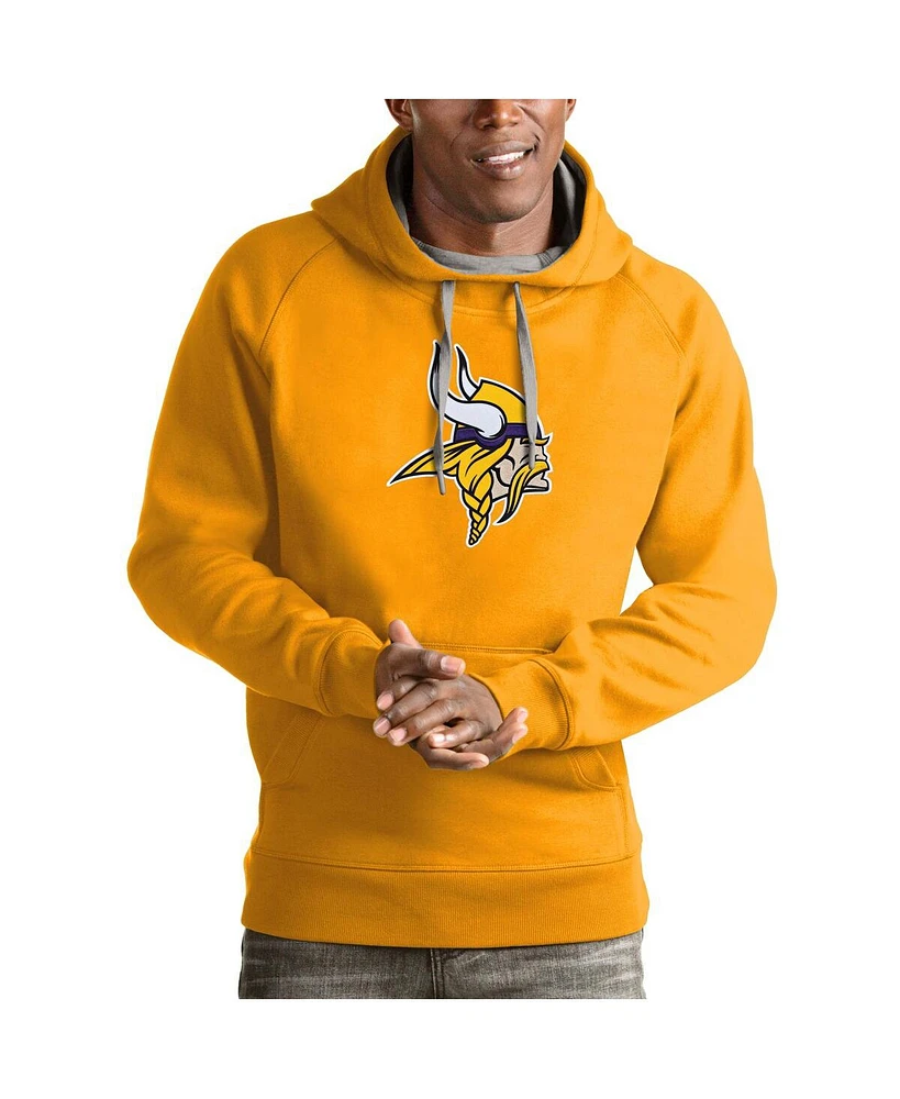 Antigua Men's Gold Minnesota Vikings Victory Pullover Hoodie