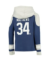 Outerstuff Big Boys and Girls Auston Matthews Blue Toronto Maple Leaf's Must-Have V-Neck Name Number Pullover Hoodie