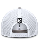 Nike Men's Gray New York Yankees Cooperstown Collection Rise Trucker Adjustable Hat