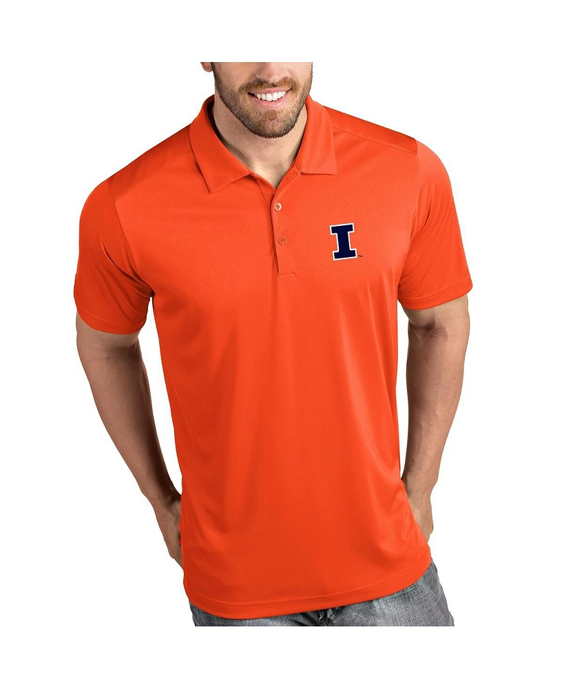 Antigua Men's Illinois Fighting Illini Tribute Polo