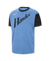 Nike Men's Light Blue Atlanta Hawks 2024/25 City Edition Courtside Color Block T-Shirt