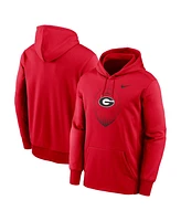 Nike Men's Red Georgia Bulldogs Icon Football Performance Pullover Hoodie