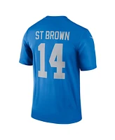 Nike Men's Amon-Ra St. Brown Blue Detroit Lions Alternate Legend Player Performance Top