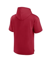 Fanatics Men's Crimson Alabama Tide Ready Short Sleeve Pullover Hoodie