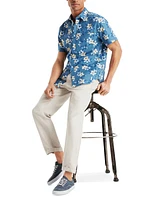 Nautica Men's Printed Floral Short-Sleeve Shirt