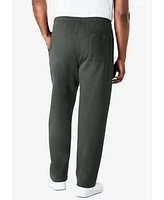 KingSize Big & Tall Fleece Open-Bottom Sweatpants