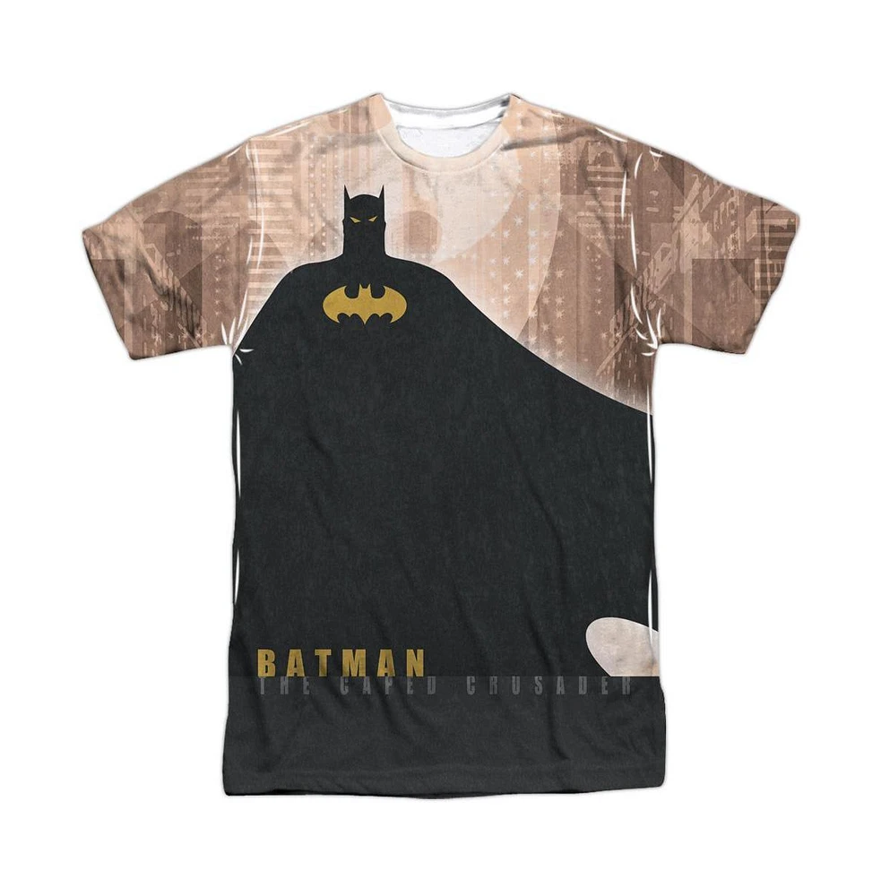 Batman Men's City Crusader Short Sleeve Adult Poly Crew Tee / T-Shirt