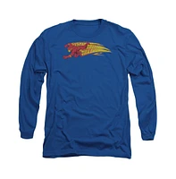 Flash Men's Dc Comics Fastest Man Alive Long Sleeve Adult Tee / T-Shirt