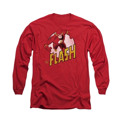 Flash Men's Dc Comics The Long Sleeve Adult Tee / T-Shirt