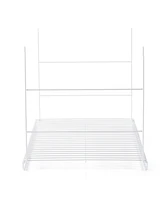 Rubbermaid 24 In Universal Closet Steel Wire Added Storage Hanging Shelf, White