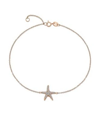 Bling Jewelry Vacation Beach Cz Starfish Anklet Ankle Bracelet Sterling Silver