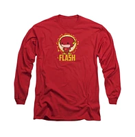 Flash Men's Dc Comics Chibi Long Sleeve Adult Tee / T-Shirt