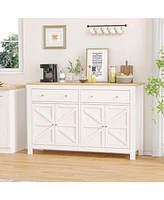 gaomon Sideboard Buffet Cabinet With Storage, 55" Large Kitchen Storage Cabinet