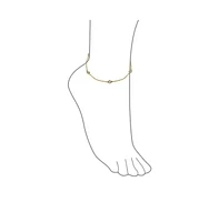 Bling Jewelry Elegant Delicate Cubic Zirconia Cz By The Yard Anklet Ankle Bracelet Sterling Silver 9-10"