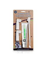P.t. Supply Co. Eco-Friendly Pet Dental Care Kit, Toothbrush and Toothpaste Made with Sustainable Wheat Straw Material