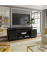 Boyel Living Elegant Multifunctional Tv Stand with Ample Storage and Innovative Design