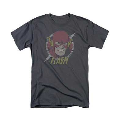 Flash Men's Dc Comics Vintage Voltage Short Sleeve Adult Tee / T-Shirt