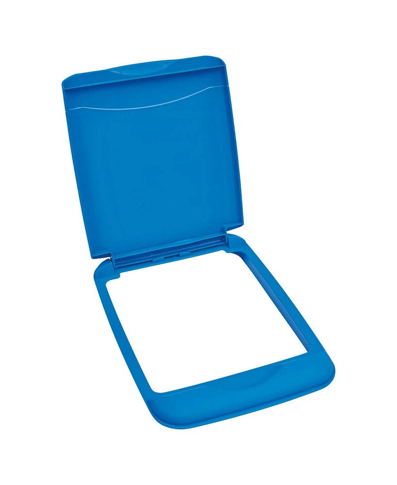 Rev-a-Shelf 35 qt. Trash Can Replacement Lid, Blue (Lid Only), Rv-35-lid-22-1-40