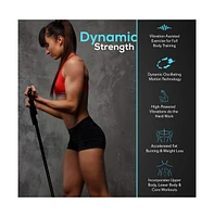 Hurtle Vibration Fitness Exercise Machine with Resistance Bands