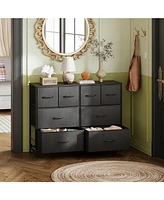 Wlive Dresser for Bedroom with 8 Drawers Wide Fabric Storage and Organization Chest of Living Room Closet Hall