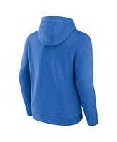 Fanatics Men's Blue Detroit Lions Geometric Chrome Pullover Hoodie