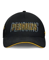 Fanatics Men's Black Pittsburgh Penguins Fundamental Flex Hat