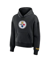 Fanatics Women's Black Pittsburgh Steelers Legacy Fleece Pullover Hoodie