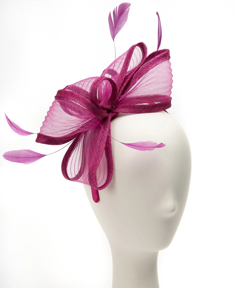 August Hats Pleated Bow Fascinator