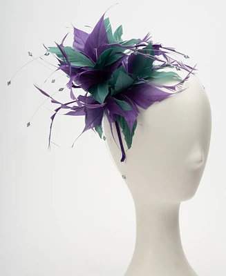 August Hats Two-Tone Feather Fascinator