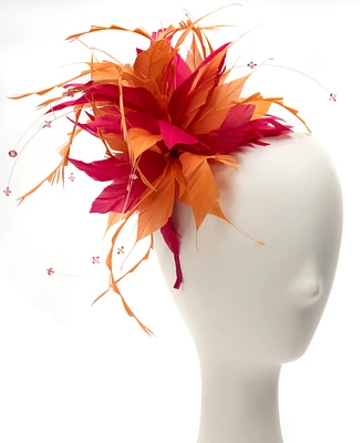 August Hats Two-Tone Feather Fascinator