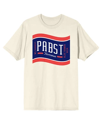 Pabst Blue Ribbon Men's We Suggest... Natural Short Sleeve Tee