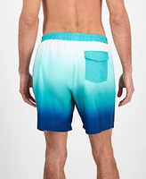 Club Room Men's Kenji Ombre Swim Trunks, Created for Macy's