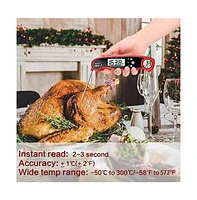 Cooking Thermometer with Dual Probes Meat Thermometer Digital Instant Read Kitchen Food Thermometer