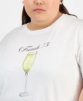 And Now This Trendy Plus Cotton French 75 Graphic Tee, Exclusively at Macy's