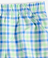 First Impressions Baby Boys Outdoor Check Twill Shorts, Exclusively at Macy's