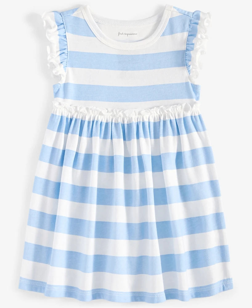 First Impressions Baby Girls Bold Stripe Dress, Exclusively at Macy's