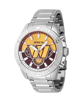 Invicta Men's 47947 Nfl Washington Commanders Quartz Multifunction Dark Red, Yellow Dial Watch