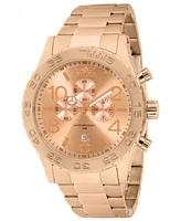 Invicta Men's Specialty Quartz Chronograph Rose Gold Dial Watch