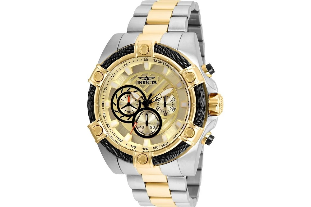 Invicta Men's 25518 Bolt Quartz Chronograph Gold Dial Watch